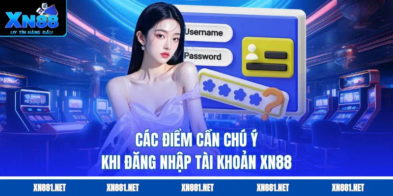 các điểm cần chú ý khi đăng nhập xn88